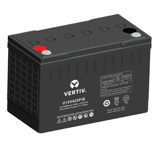 Vertiv U12V425P/B 12 V 100 Ah VRLA Battery